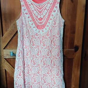 Xhilaration Crochet Dress Size L